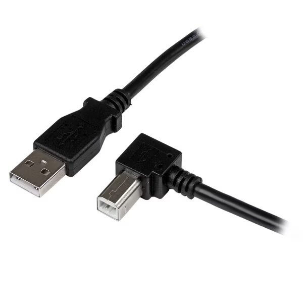 1m Right Angle USB Printer Cable - USB 2.0 A to B, Startech.Com, Mfr#: USBAB1MR